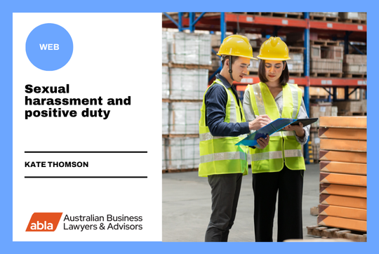 Sexual harassment and positive duty 