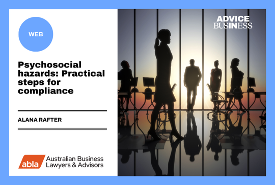 Psychosocial hazards: practical steps for compliance webinar